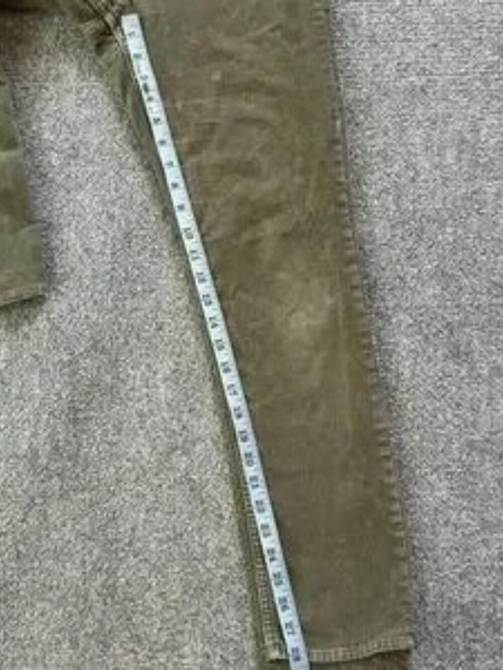 Olive Green Relaxed Cargo Pants Men's - Picture 3 of 5